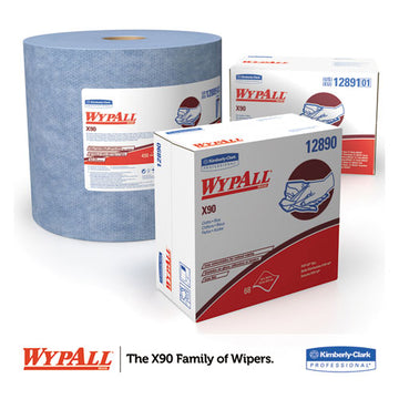 WypAll® X90 Cloths, Jumbo Roll, 11 1-10 X 13 2-5, Denim Blue, 450-roll, 1 Roll-carton freeshipping - TVN Wholesale